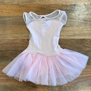 Capezio pink leotards with attached tutu. Size Toddler. Two included.